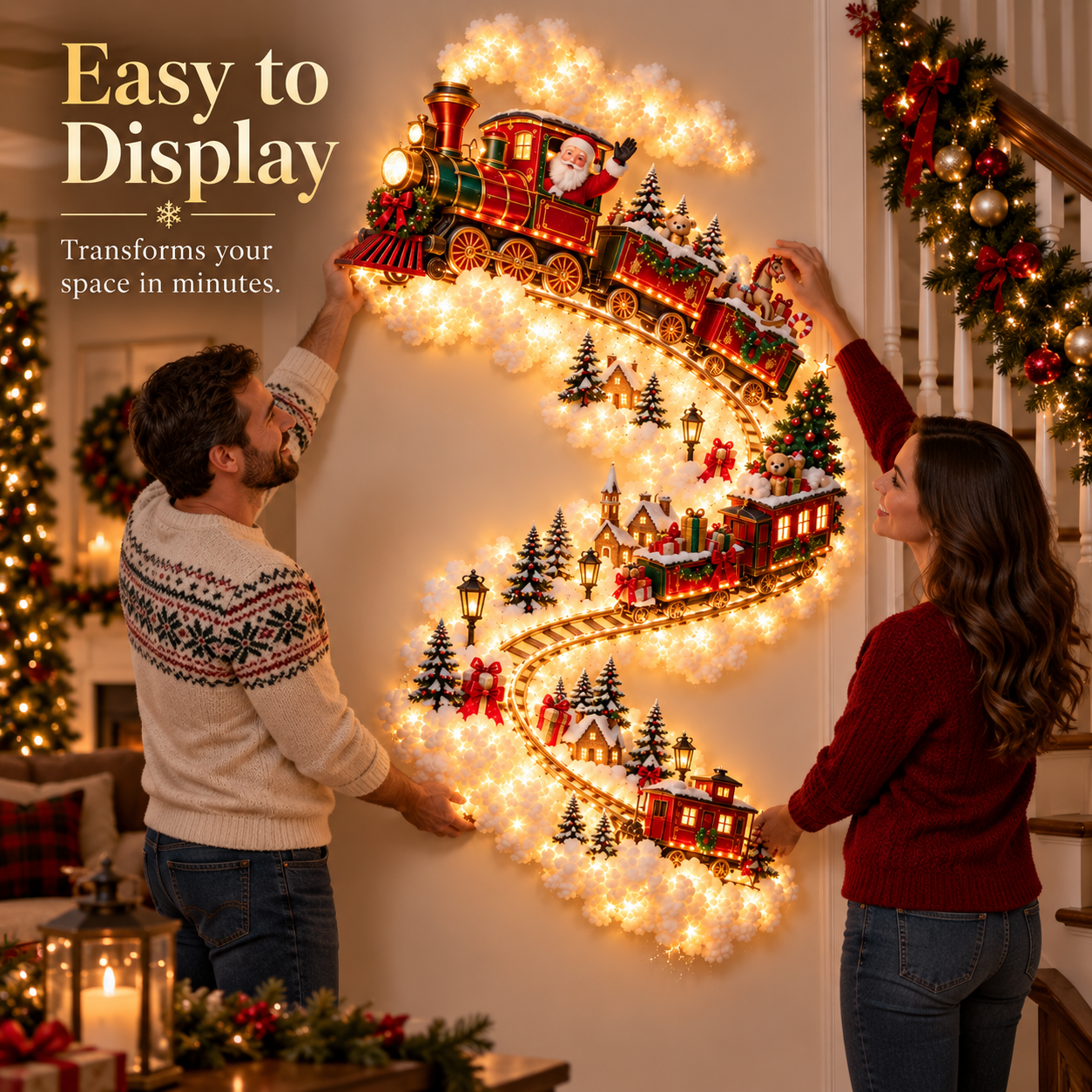 ✨Christmas Magic Trail Wall Light - A Little Christmas Magic, Right on Your Wall