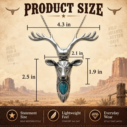 🐐 ✨ Western Skull Pendant Necklace & Belt Clip(📦Buy 2 Free Shipping)