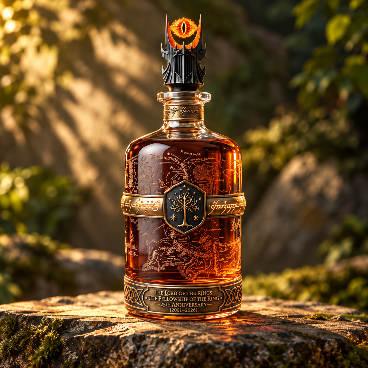 The Lord of the Rings: The Fellowship of the Ring 25th Anniversary Whiskey Decanter