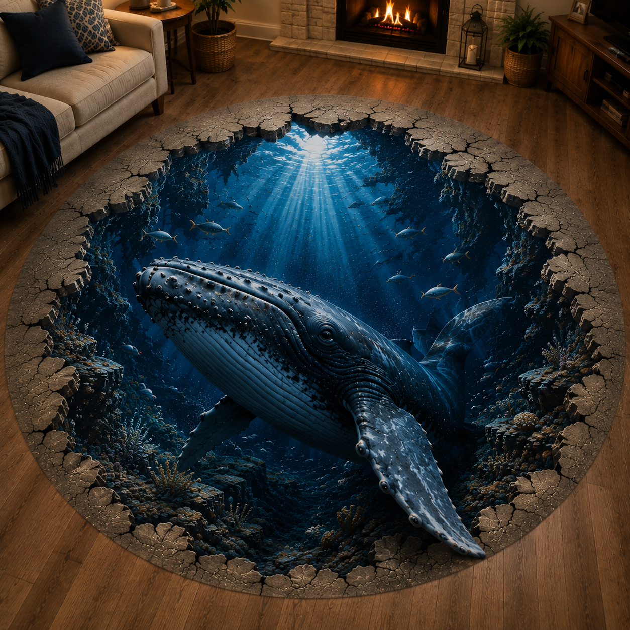 ✨🌊A Realistic 3D Ocean World Beneath Your Feet
