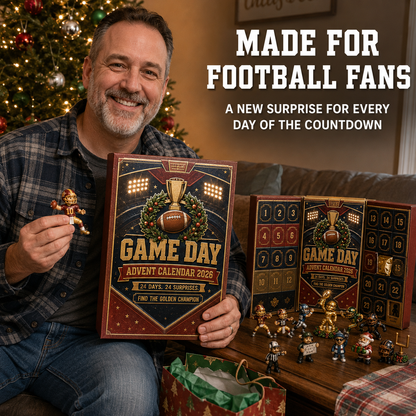 🏈 Game Day Football Advent Calendar 2026 – 24 Collectible Surprises & Hidden Golden Champion