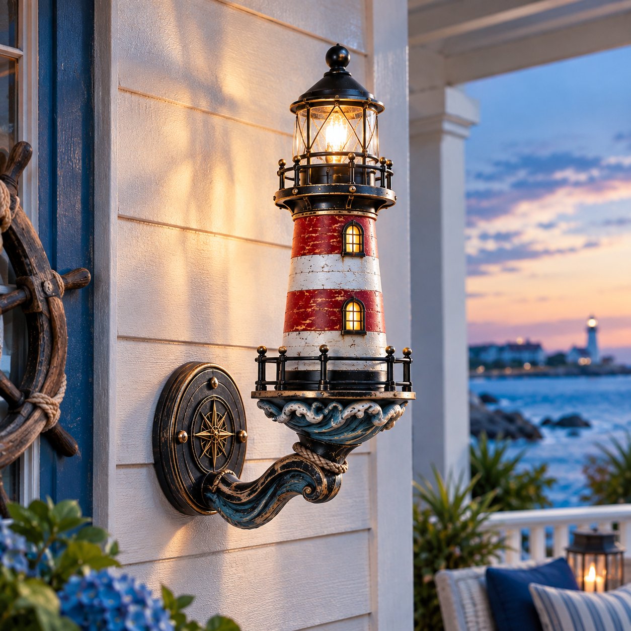 🌊Vintage Coastal Lighthouse Wall Light