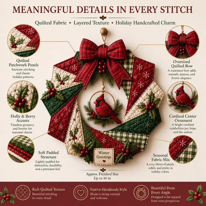 🎄 Christmas Fabric Wreath DIY Kit