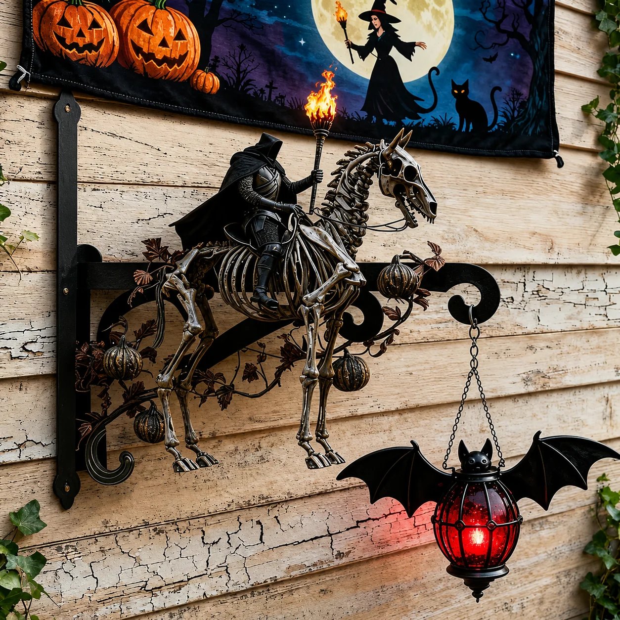 🎃Halloween Decorative Wall Hook - Spooky Outdoor Metal Hanger For Porch & Garden Decor