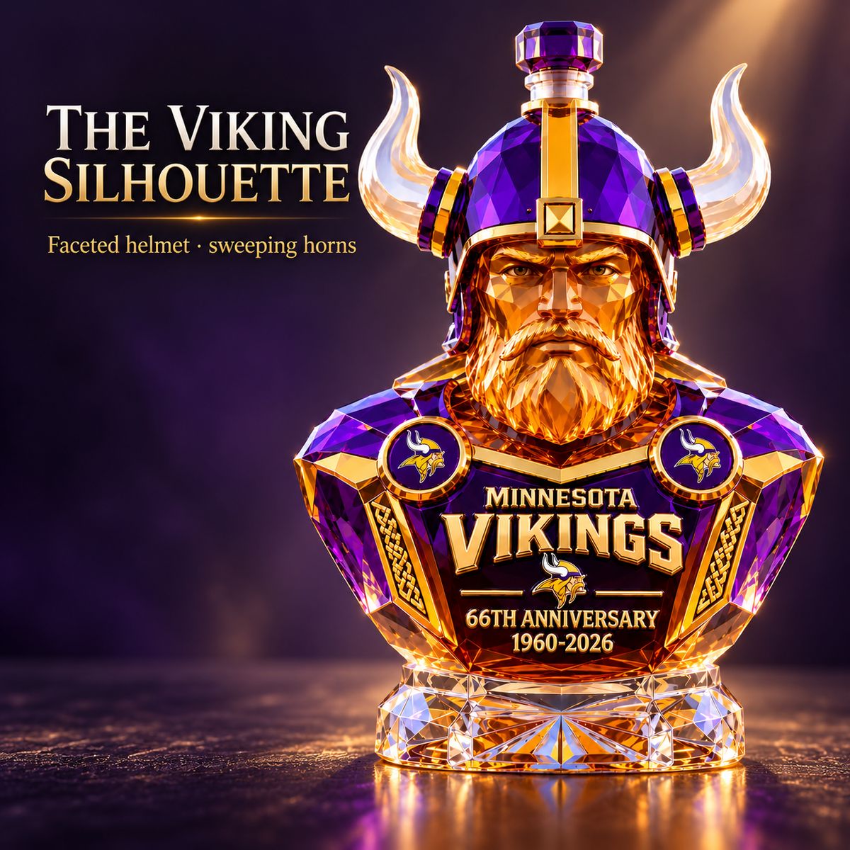 66th Anniversary Commemorative Whiskey Bottle