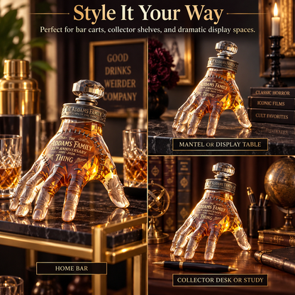 The Addams Family 35th Anniversary 'Thing' Whiskey Decanter