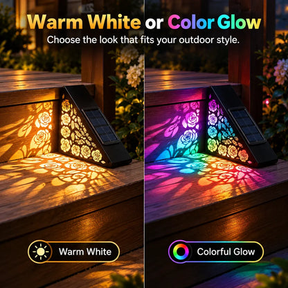 🔥Hot sales✨2-Pack Solar Step Lights | Dusk-to-Dawn Outdoor Lighting with IP65 Weather Resistance & No Wiring 🌙