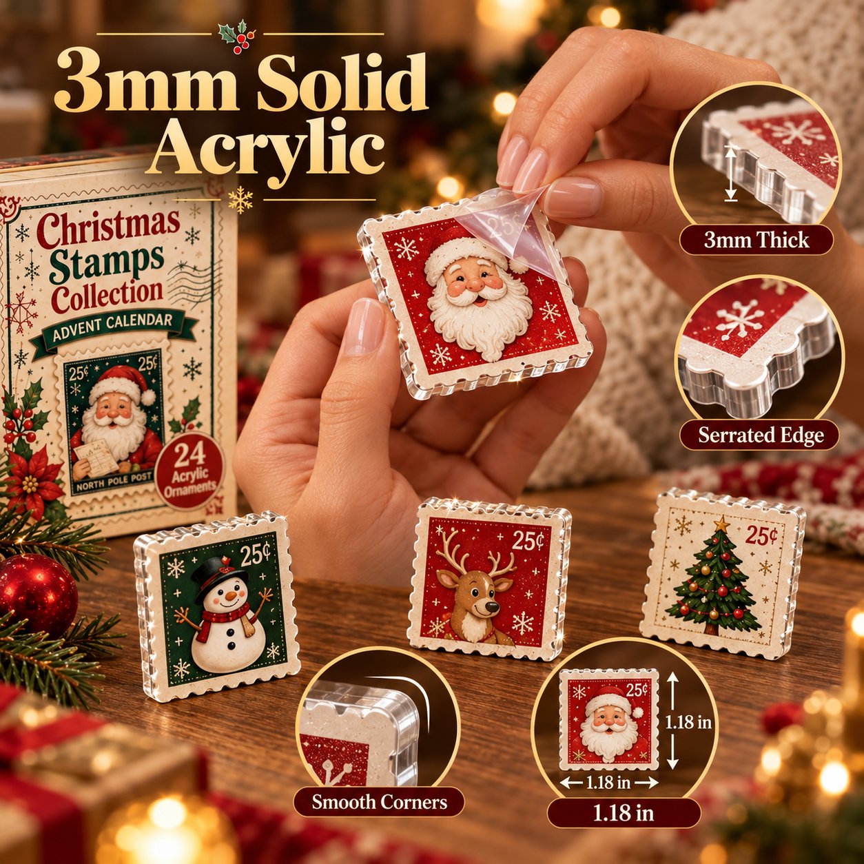 📮🎄 24 Days of Vintage Christmas Mail – Nostalgic Postal Ornament Countdown Collection