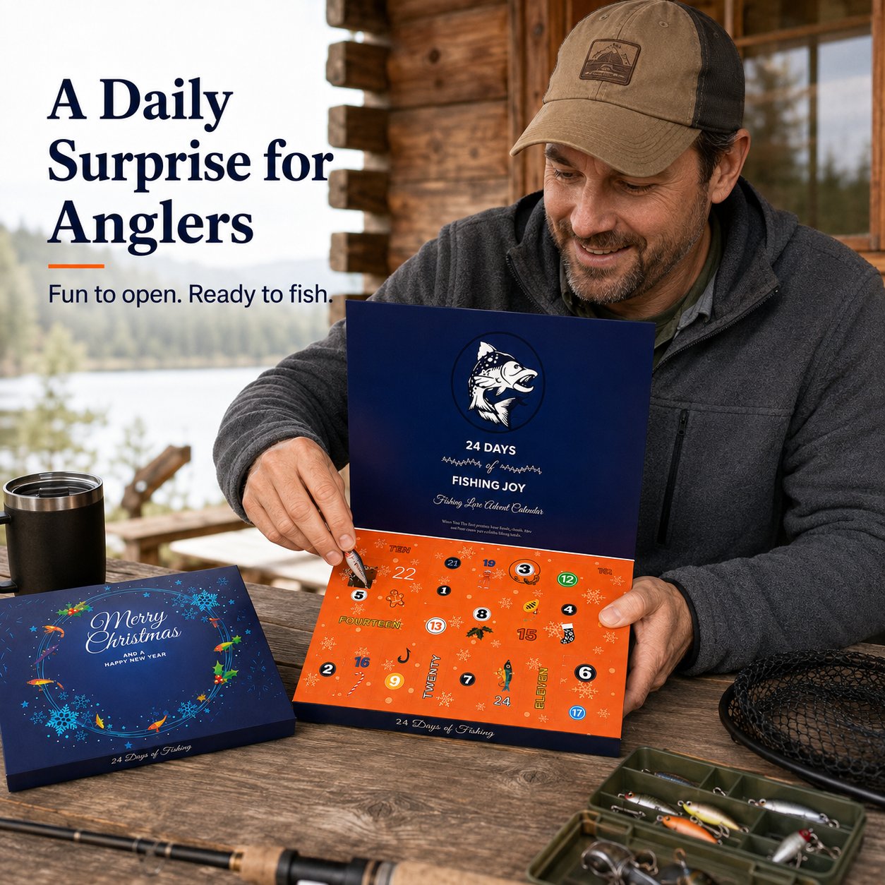 🎣🎄 Christmas Fishing Lures Advent Calendar – Limited Release!