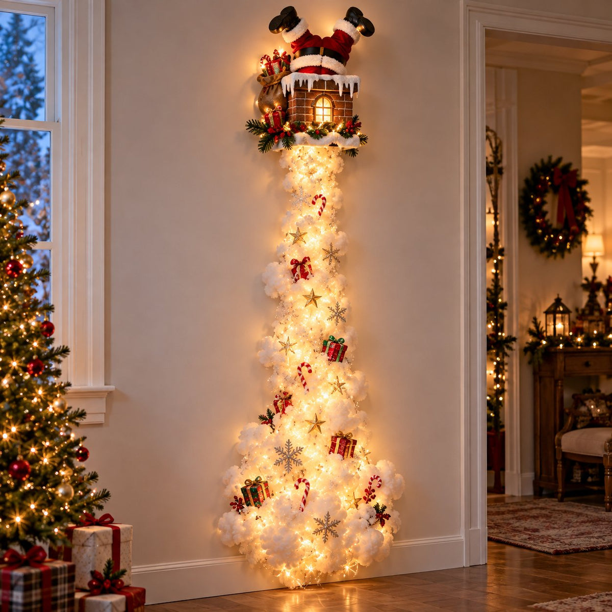 Whimsical Christmas wall display