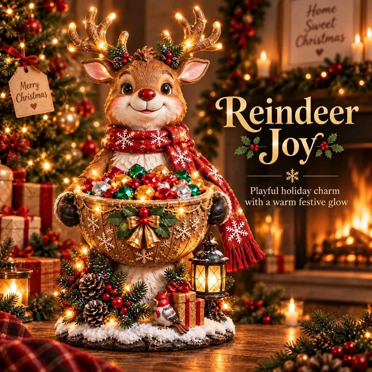 🎄 Christmas Sale – 49% OFF ✨ Lighted Christmas Candy Bowl Collection – 5 Festive Holiday Designs