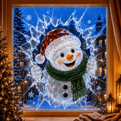 🎄Crystal Christmas Break-In Window Decal