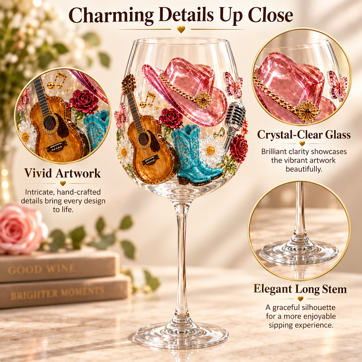 🔥 Queen of Country 1946–2026 3D Glass Collection