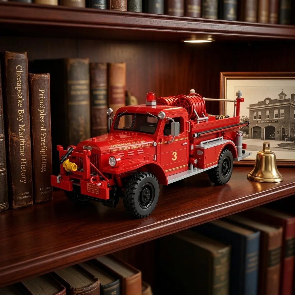 🚒1940s Heritage Fire Engine Building Set – Collector Edition
