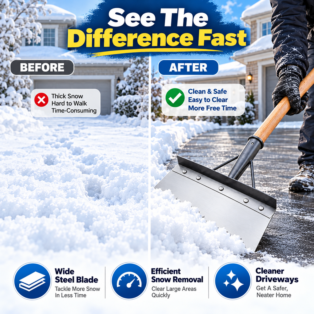 🔥Last Day 49% OFF⚒️All-Season Snow Removal & Garden Tool