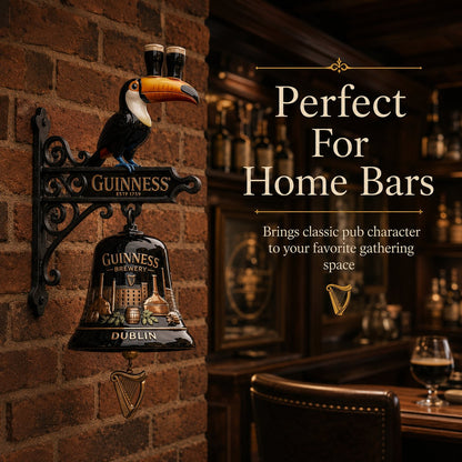🍺🔔 Guinness Toucan Cast Iron Door Bell
