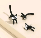 🐈‍⬛ Cat Lovers’ Favorite – Adorable Black Cat Earrings ✨🖤