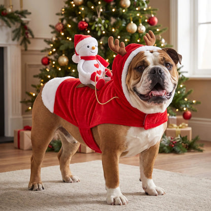 🎅 Christmas Dog Costume-Turn Your Dog Into Santa’s Funniest Christmas Ride! 🐶🎄