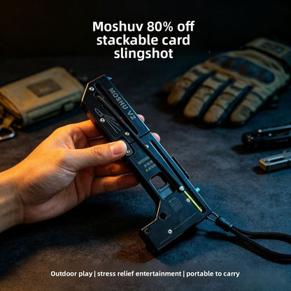 Moshuv2 Metal Enhanced Card Slingshot