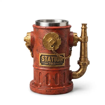 🚒 Vintage Fire Hydrant Coffee Mug – Unique Industrial Style Drinkware! ☕🔥