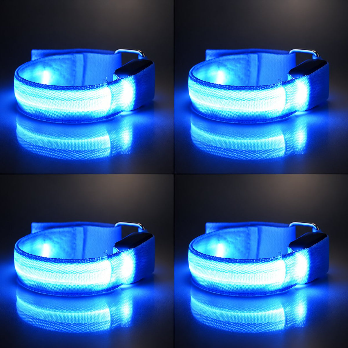 🐎 Horse LED Leg Straps – 4 Pack | Rechargeable-Look Night Riding Safety Lights ✨