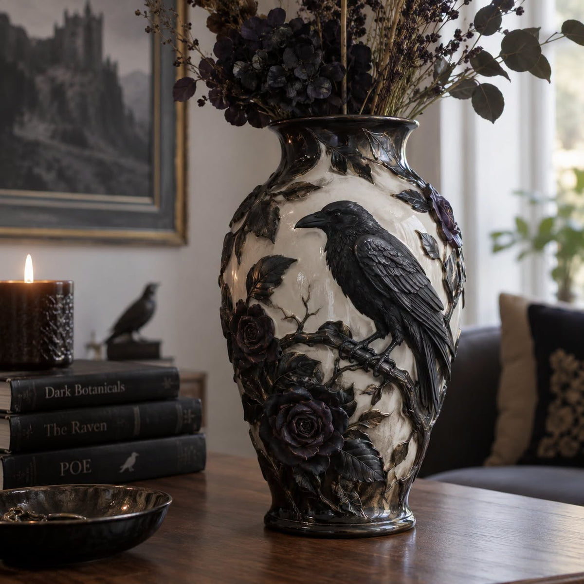 💀💎 Crystal Skull Vase – Where Darkness Meets Elegance