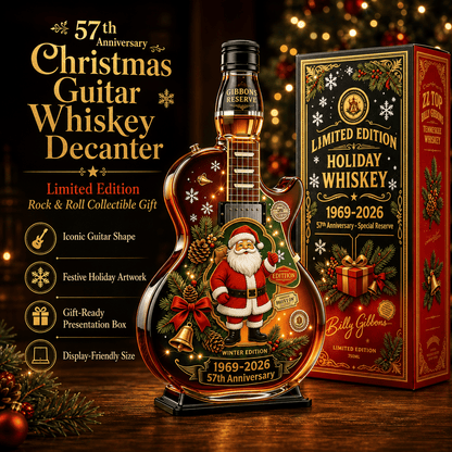 🎸🎄 Rockin’ Christmas Guitar Collector Display – 1969–2026 Anniversary Edition
