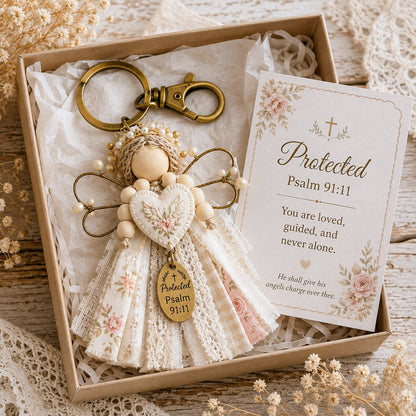 🪽 Faith Angel Keychain Gift Set - A Little Angel of Faith, Comfort & Love💛