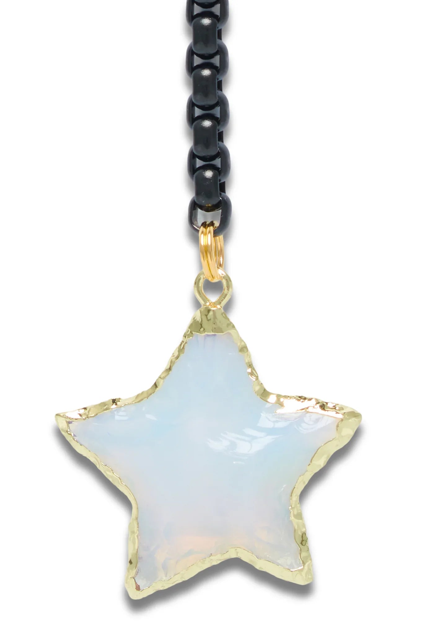 Jewelry-Inspired Statement Sunglasses with Crystal Pendant Chain