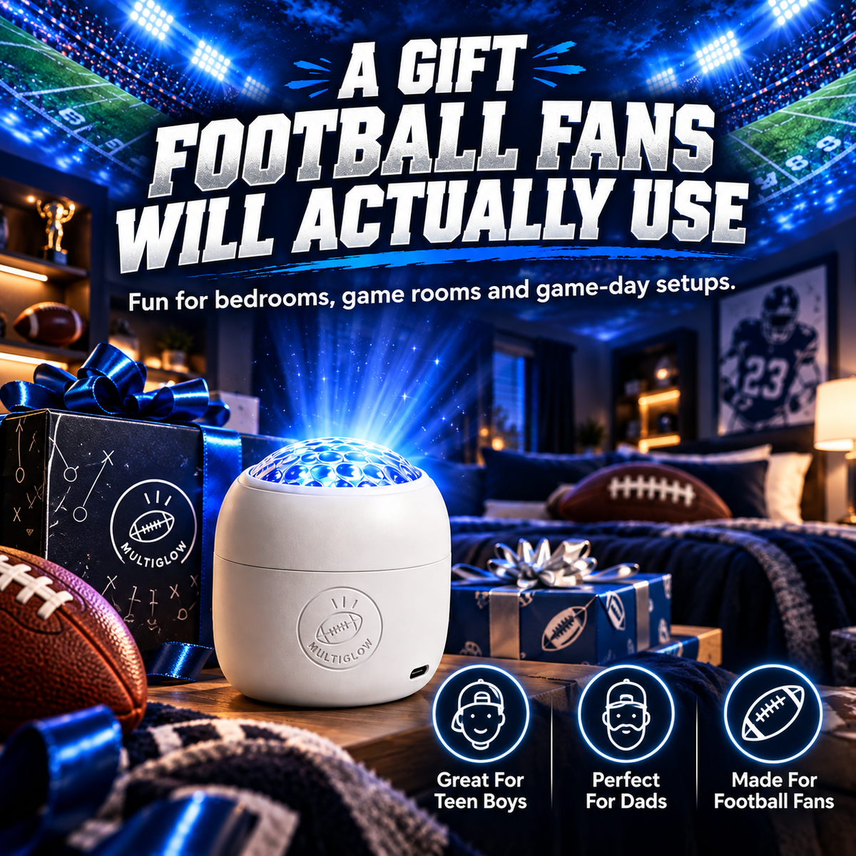 Football Stadium Room Projector – Turn Any Room Into Game Night