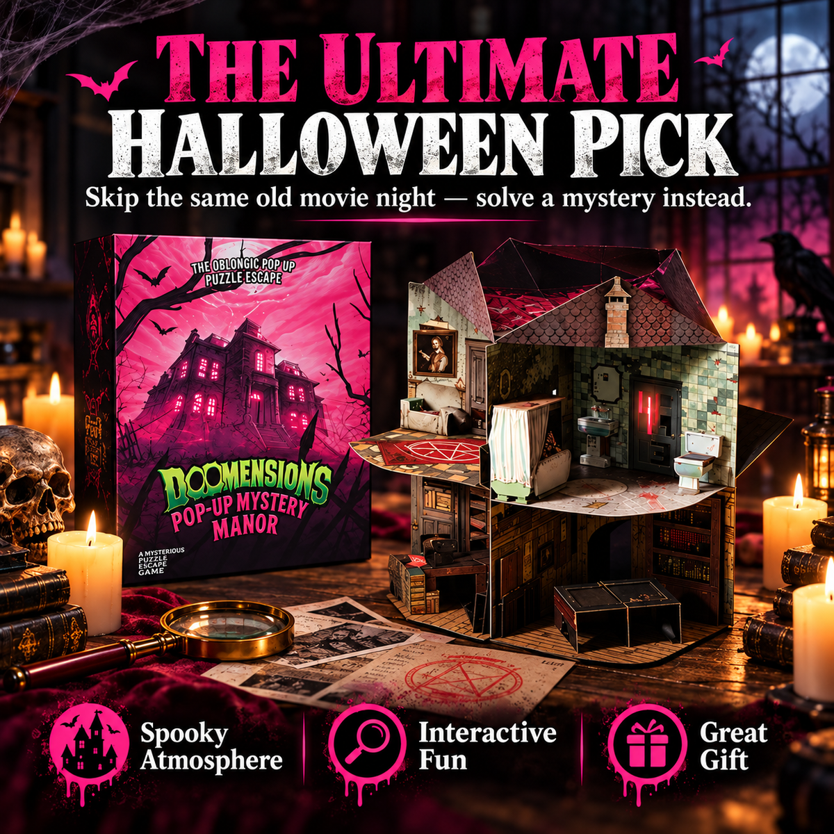 3D Pop-Up Mystery Manor – Immersive Murder Mystery Puzzle Game