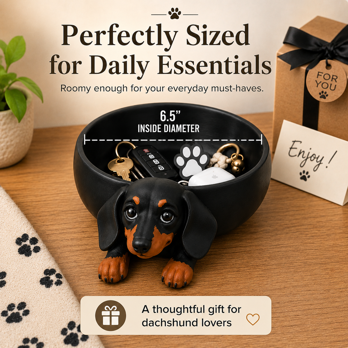 Dachshund Catch All Tray