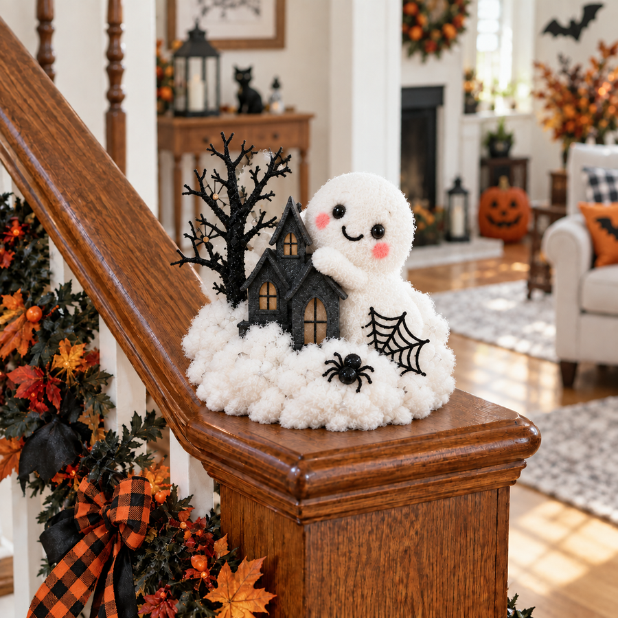 Haunted House Halloween ghost decor