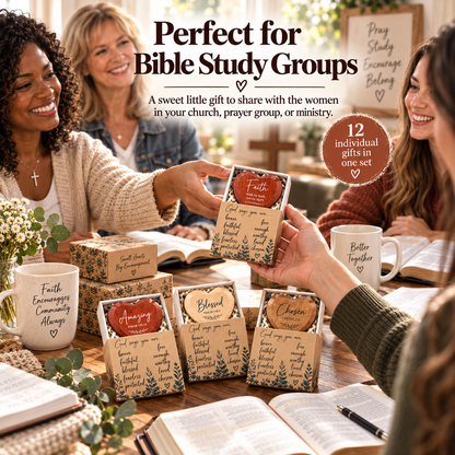 Christian Pocket Heart Gift Set – 12 Meaningful Gifts of Faith & Encouragement