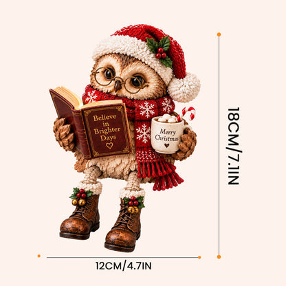 🦉Heartwarming Reading Owl Figurine✨