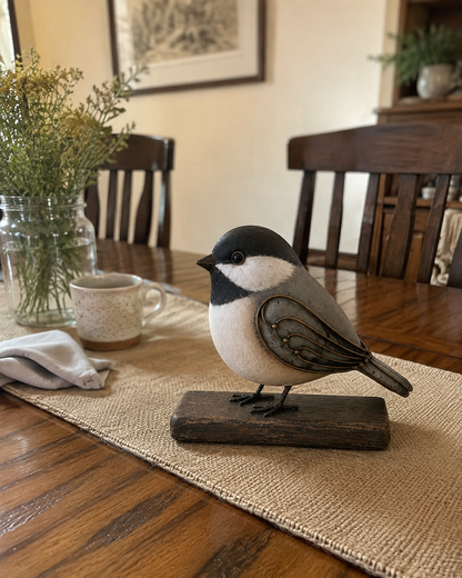 Rustic Songbird Figurines – Meaningful Cardinal, Bluebird & Chickadee Home Decor Gifts