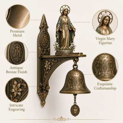 Vintage Virgin Mary Porch Blessing Bell