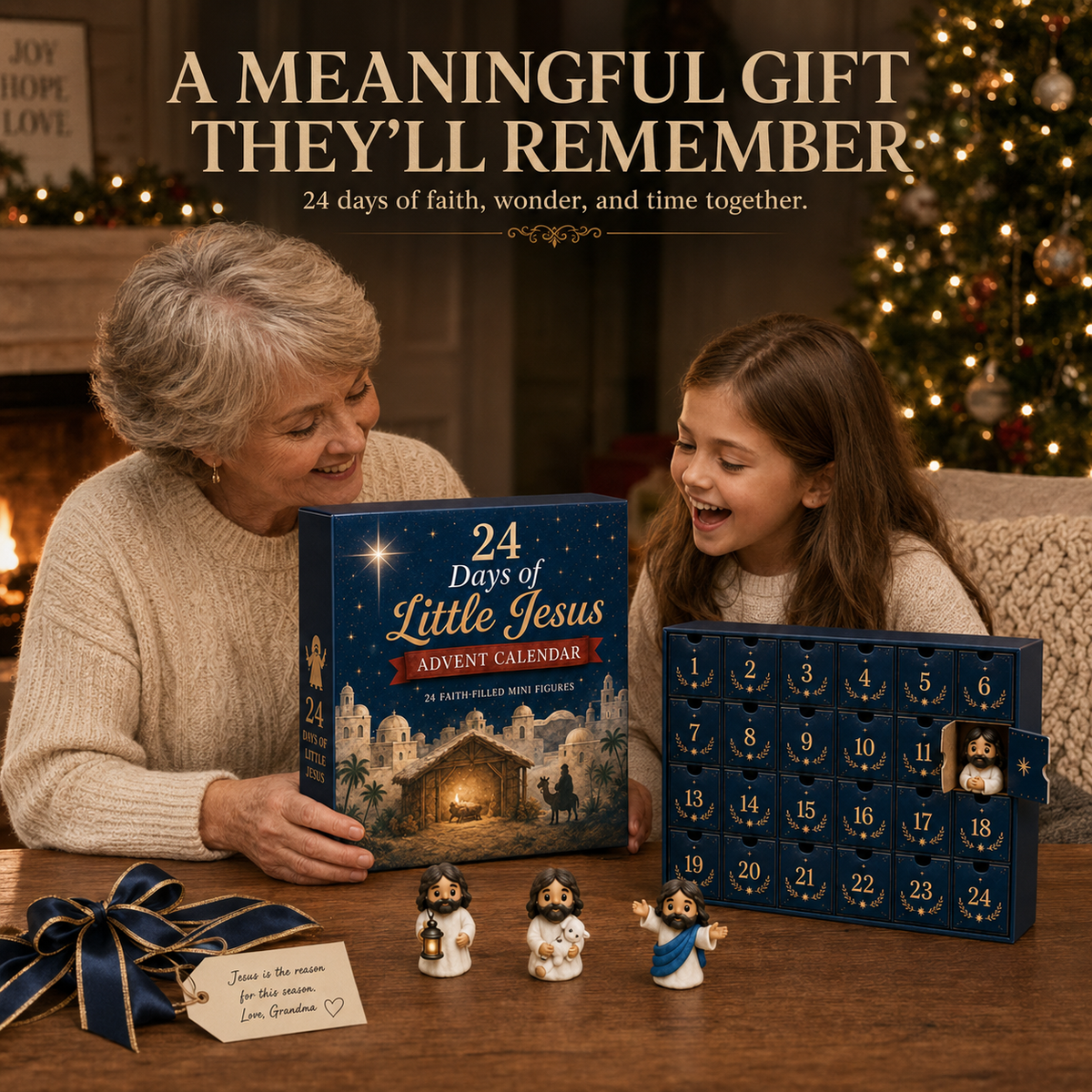 ✝️24 Days of Little Jesus Advent Calendar – 24 Unique Faith-Filled Christmas Surprises✨