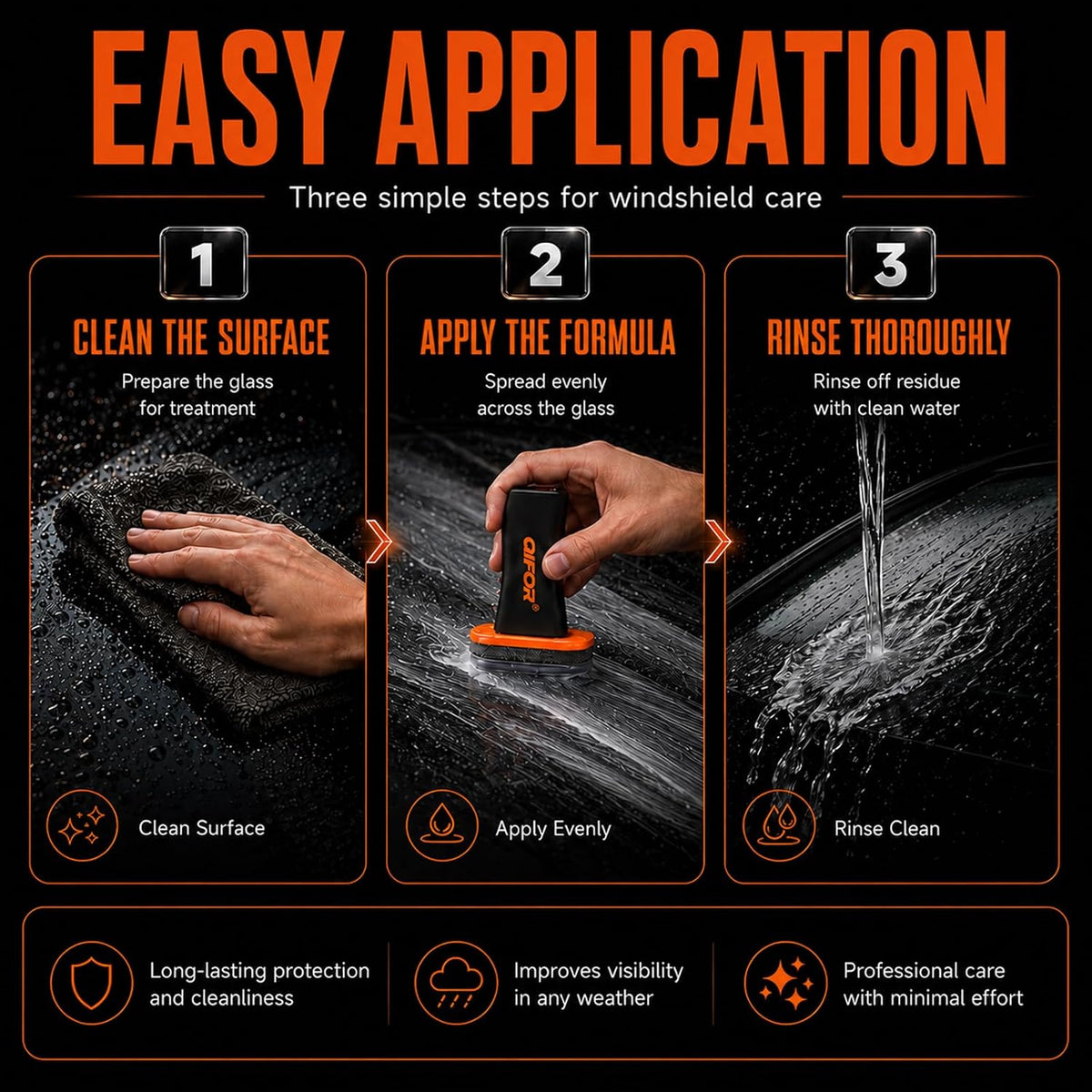 ClearView™ Car Glass Oil Film Remover – Clearer Vision in Minutes
