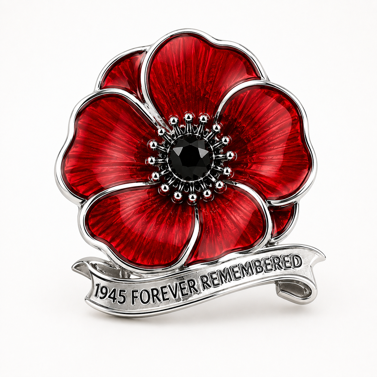 VE Day 80th Anniversary Poppy Brooch