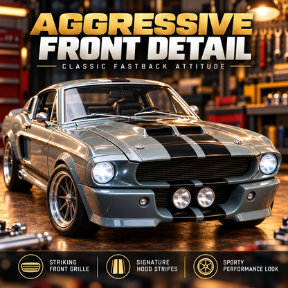 🏎️ 1967-Inspired GT500 Fastback DIY Model Car Kit – Build & Display!!!
