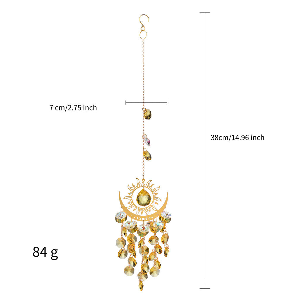 🌈Sunburst Crystal Light Catcher – Handmade Bohemian Style Light Catcher