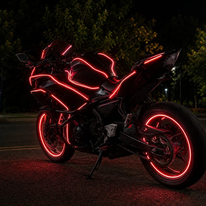 Motorcycle RGBIC Glow Kit – 5000+ Colors, Music Sync & App Control