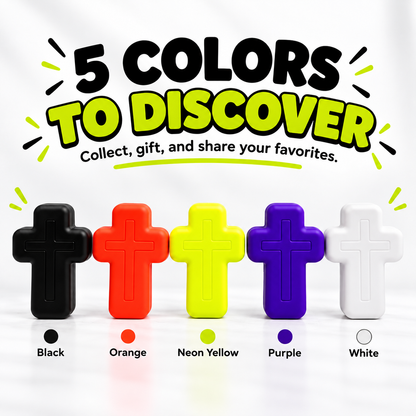 Mystery Faith Cross Squishy – Soft Pocket-Sized Christian Gift