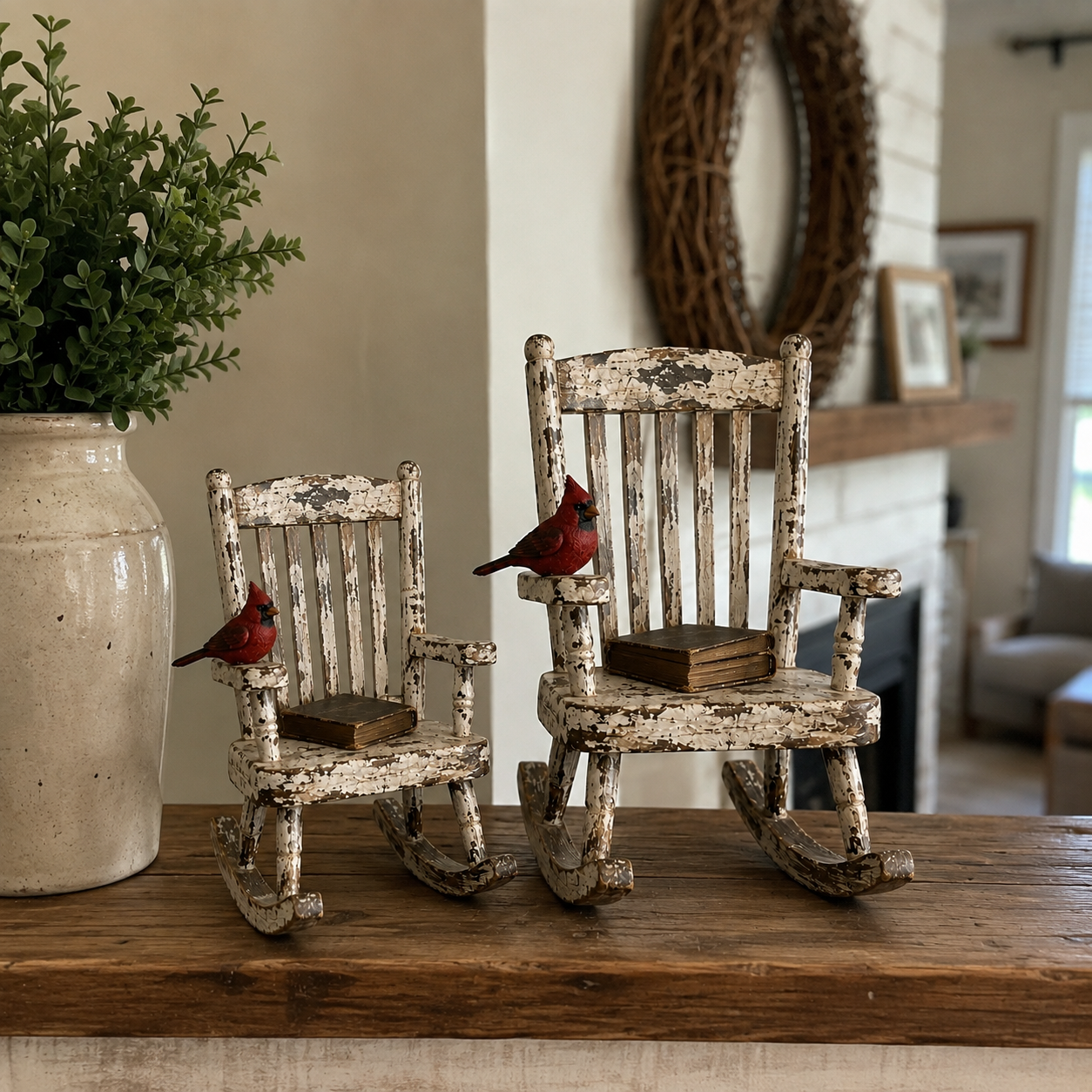 Cardinal Memory Rocking Chair Decor