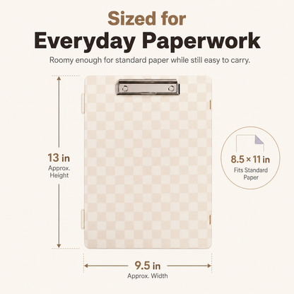 📋 All-in-One Storage Clipboard Organizer – Built-In Compartments for Paper & Office Supplies