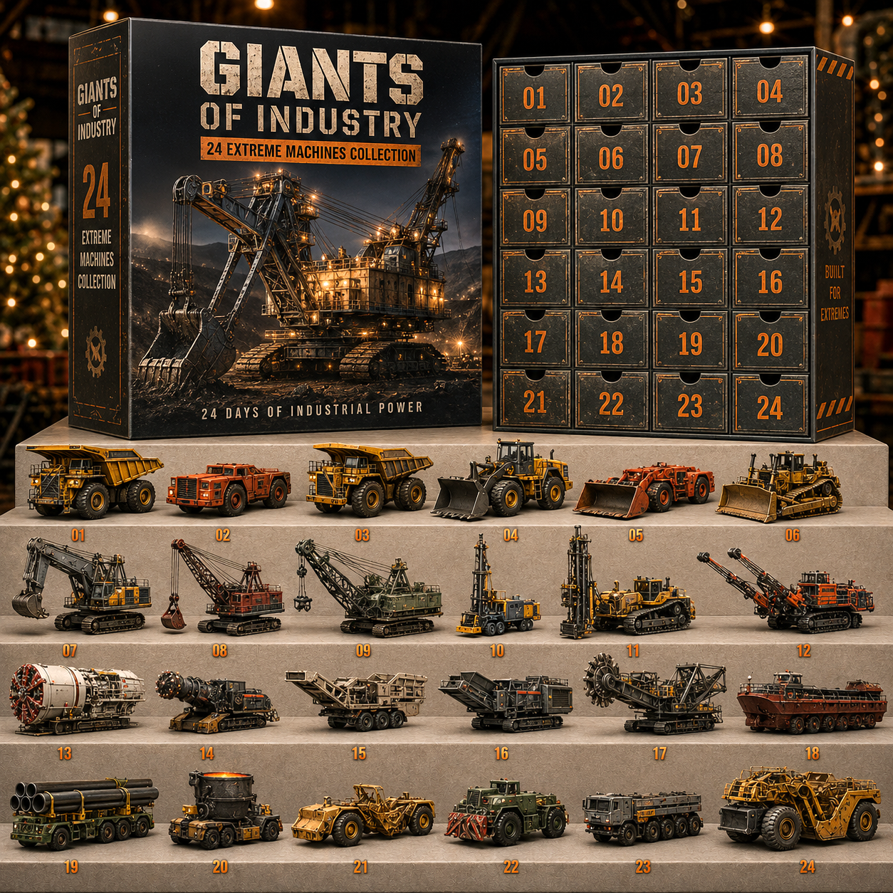 🔥49% Off Last Day -24-Day Extreme Machines Advent Calendar – Heavy Industry & Mining Equipment Collection