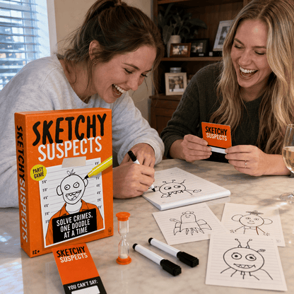 🔥 LAST DAY 49% OFF – 🚨 Sketchy SuspectsTM Police Sketch Party Game | Hilarious Drawing & Guessing Game for Ages 12+, 2+ Players, Family Nights & Parties ✏️😂