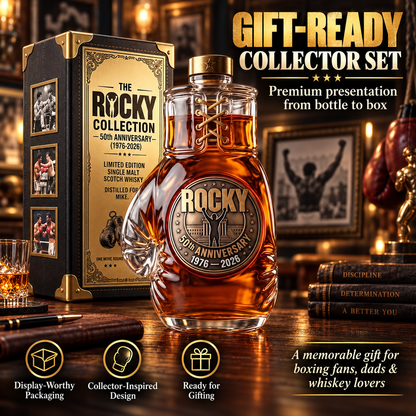 Rocky 50th Anniversary Boxing Glove Whiskey Decanter