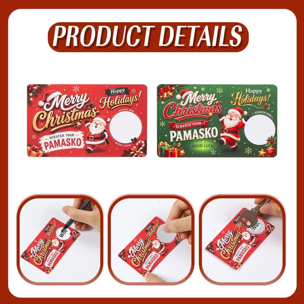 🎁🎄 Scratch & Surprise Christmas Party Cards – Festive Lucky Draw Game for Holiday Fun